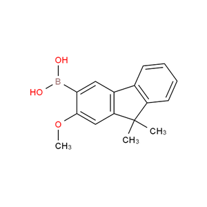 (2-methoxy-9,9-dimethyl-9H-fluoren-3-yl)boronic acid CAS: 2177237-24-8