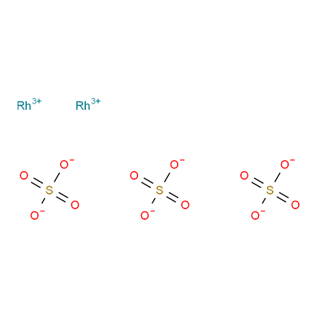 Rhodium(III) sulfate Rh2(SO4)3 CAS:10489-46-0