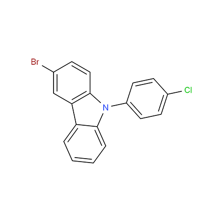 3-Bromo-9-(4-chlorophenyl)-9H-carbazole CAS:1151816-79-3